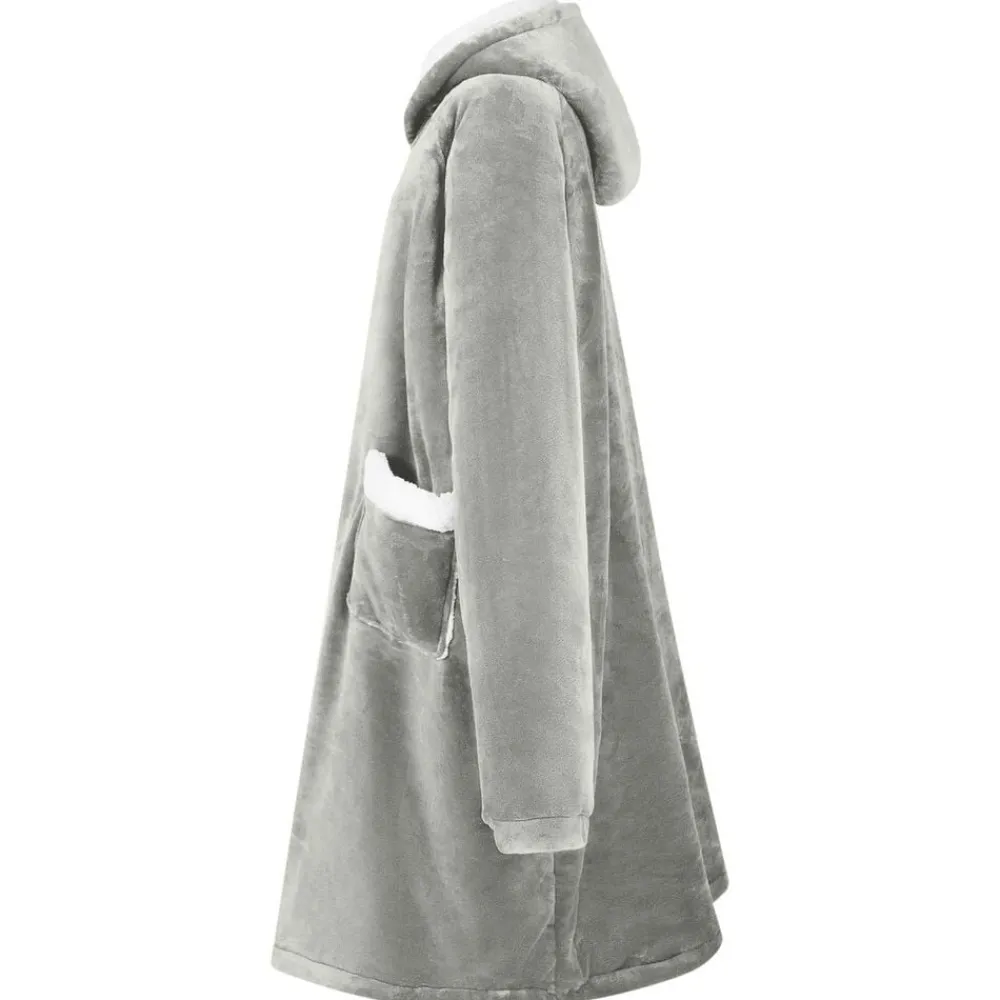 vidaXL Sweat à capuche couverture M Polaire et flanelle