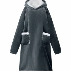 vidaXL Sweat à capuche couverture M Polaire et flanelle