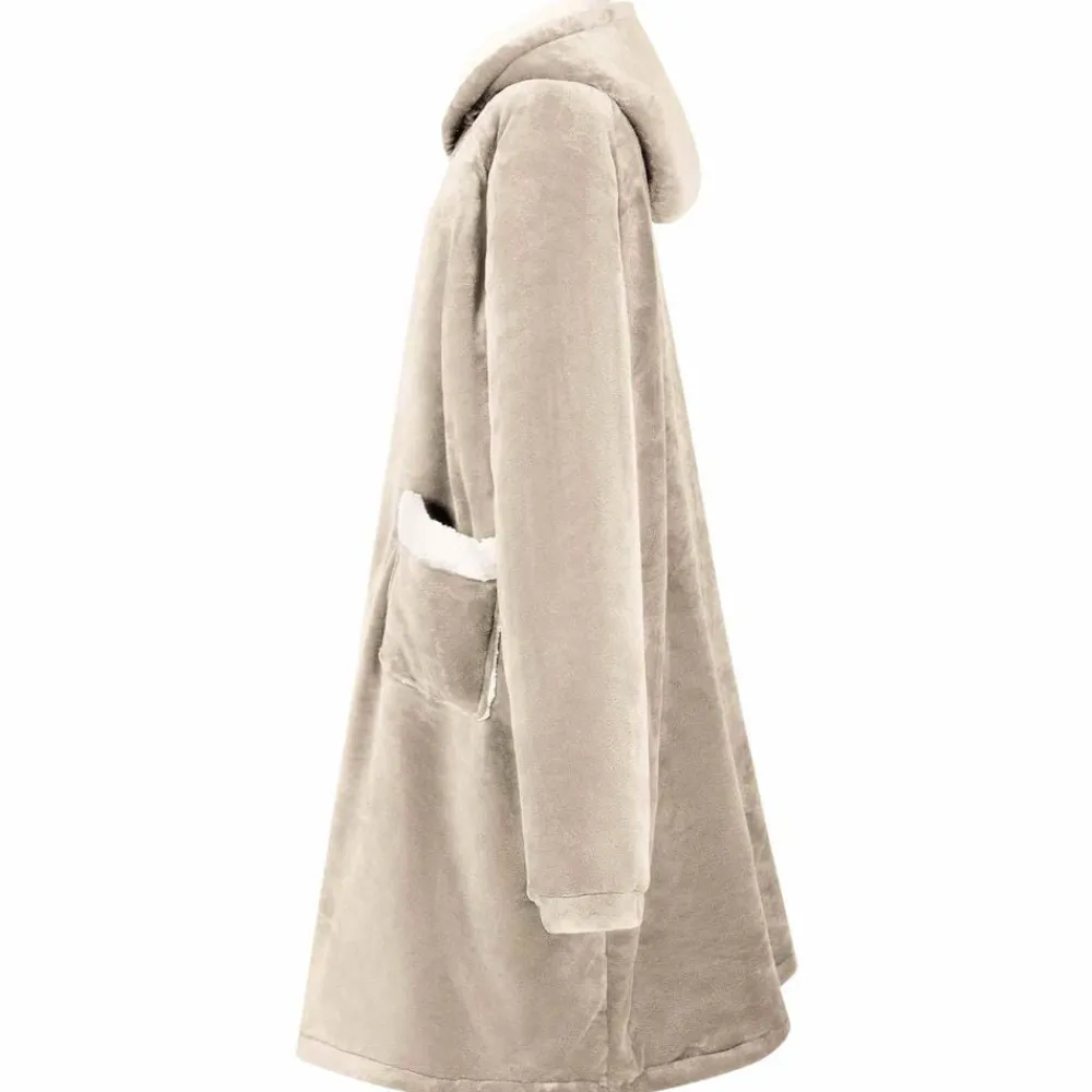 vidaXL Sweat à capuche couverture M Polaire et flanelle