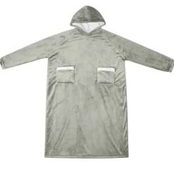 Vêtements & Accessoires-vidaXL Sweat à capuche couverture M Polaire et flanelle Gris