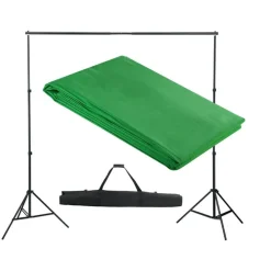 vidaXL Système de support de toile de fond 300 x 300 cm