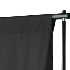 Appareils Photo-vidaXL Système de support de toile de fond 500 x 300 cm Noir