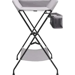 Change De Bébé-vidaXL Table à langer Fer Gris clair