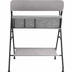 Change De Bébé-vidaXL Table à langer Fer Gris clair