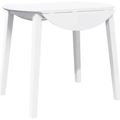vidaXL Table à manger bois massif et caoutchouc