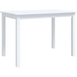 vidaXL Table à manger 114x71x75 cm Bois d'hévéa massif