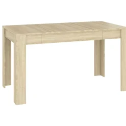 vidaXL Table à manger Chêne sonoma 140x74,5x76 cm Bois d'ingénierie
