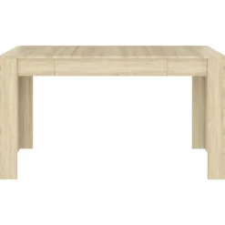 vidaXL Table à manger Chêne sonoma 140x74,5x76 cm Bois d'ingénierie
