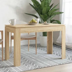 vidaXL Table à manger Chêne sonoma 120x60x76 cm Bois d'ingénierie