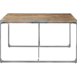 vidaXL Table à manger 140x140x75 cm Bois de manguier brut