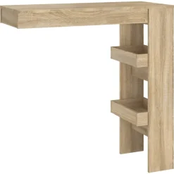 Tables-vidaXL Table bar murale Chêne Sonoma 102x45x103,5 cm Bois d'ingénierie Chêne sonoma