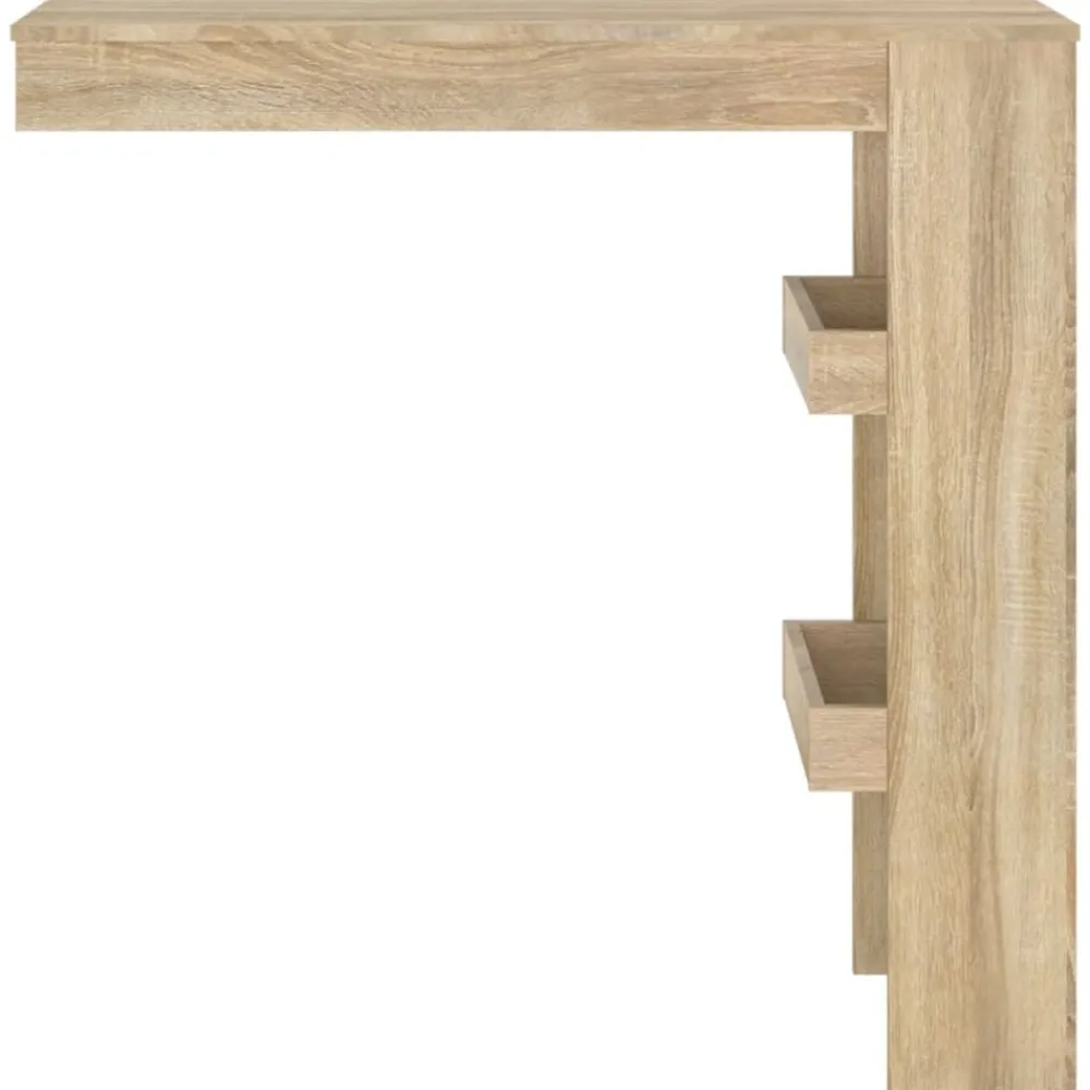 Tables-vidaXL Table bar murale Chêne Sonoma 102x45x103,5 cm Bois d'ingénierie Chêne sonoma