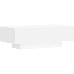 Tables-vidaXL Table basse 100x49,5x31 cm bois d'ingénierie Blanc