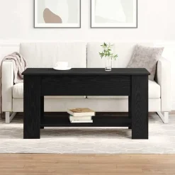 vidaXL Table basse blanc 101x49x52 cm bois d'ingénierie
