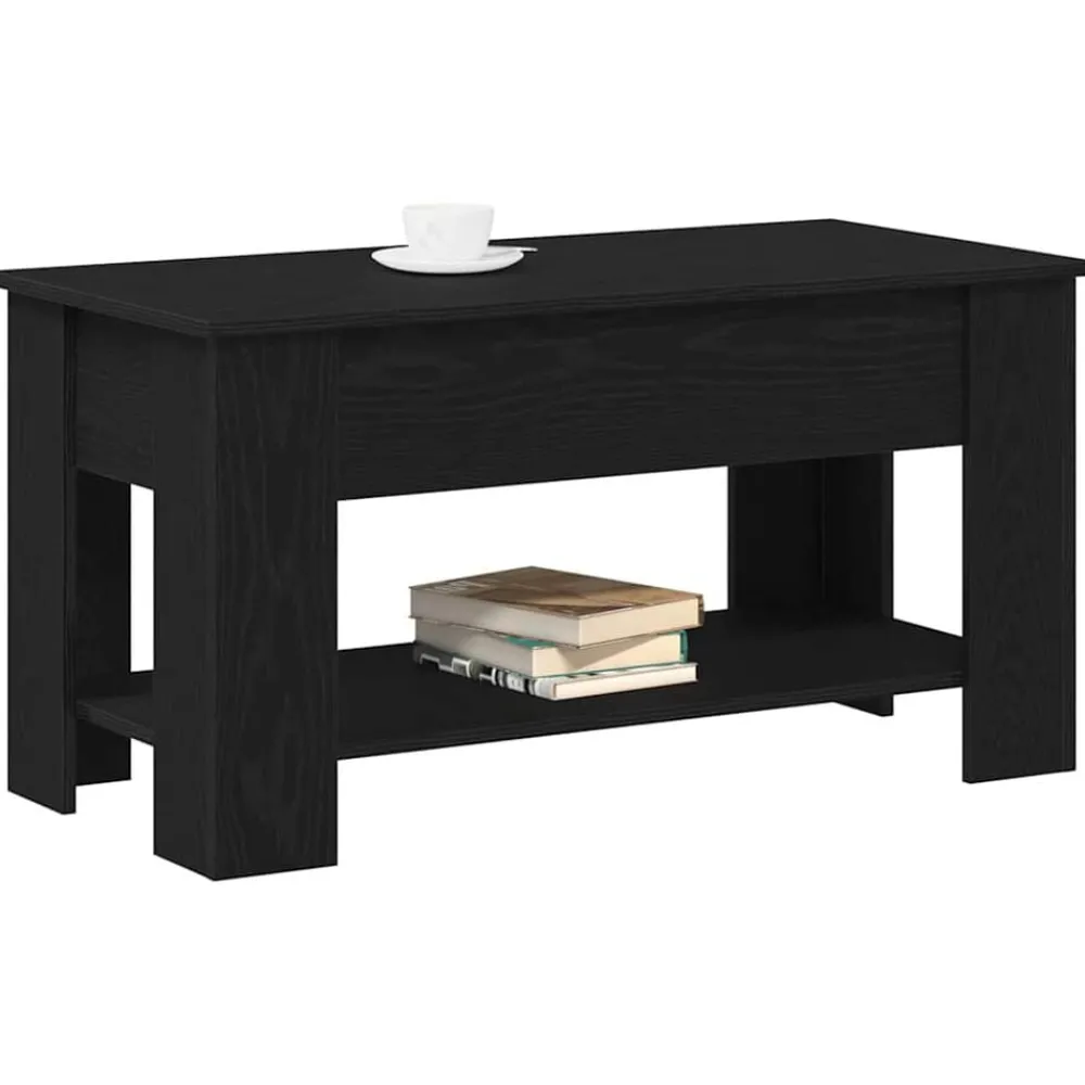 vidaXL Table basse blanc 101x49x52 cm bois d'ingénierie