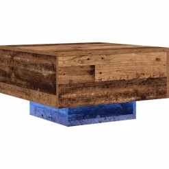 Tables-vidaXL Table basse 55 x 55 x 31 cm Bois d'ingénierie Bois ancien