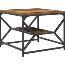 Tables-vidaXL Table basse 51 x 50 x 40 cm Bois ancien
