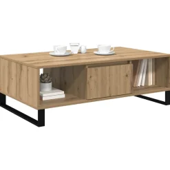 vidaXL Table basse Chêne artisanal 104 x 60 x 35 cm Bois d'ingénierie