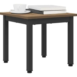 Tables-vidaXL Table basse Chêne artisan 40 x 40 x 36 cm Bois d'ingénierie ch&ecirc;ne artisanal