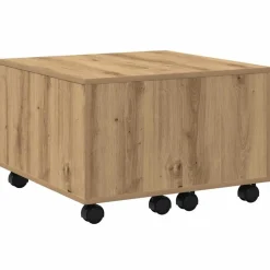 vidaXL Table basse chêne artisanal 60x60x38 cm bois d'ingénierie