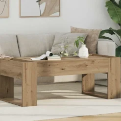 vidaXL Table basse Chêne artisanal 110 x 50 x 41 cm Bois d'ingénierie