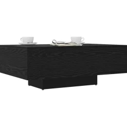 vidaXL Table basse Chêne noir 85 x 55 x 31 cm
