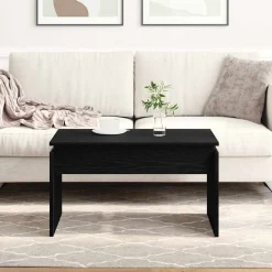 vidaXL Table basse Chêne noir 68 x 50 x 38 cm Bois d'ingénierie