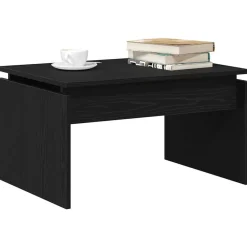 vidaXL Table basse Chêne noir 68 x 50 x 38 cm Bois d'ingénierie