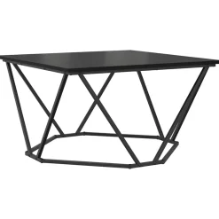 vidaXL Table basse Chêne noir 80 x 80 x 45 cm