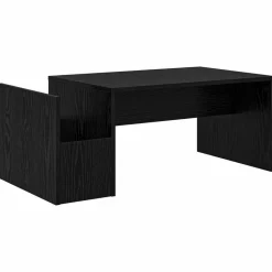 vidaXL Table basse Chêne noir 90 x 45 x 35 cm Bois d'ingénierie