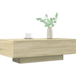 vidaXL Table basse chêne sonoma 100x49,5x31 cm bois d'ingénierie