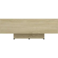 Tables-vidaXL Table basse Chêne sonoma 85x55x31 cm Bois d'ingénierie Ch&ecirc;ne sonoma