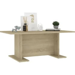 Tables-vidaXL Table basse chêne sonoma 103,5x60x40 cm bois d'ingénierie Ch&ecirc;ne sonoma