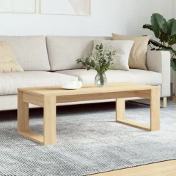 vidaXL Table basse chêne sonoma 102x50x35 cm bois d'ingénierie