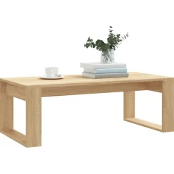 vidaXL Table basse chêne sonoma 102x50x35 cm bois d'ingénierie