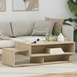 vidaXL Table basse Chêne Sonoma 105 x 50 x 32,5 cm Bois d'ingénierie