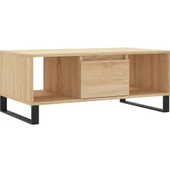 vidaXL Table basse Chêne sonoma 90x50x36,5 cm Bois d'ingénierie