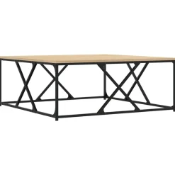 vidaXL Table basse chêne sonoma 100x100x40 cm bois d'ingénierie
