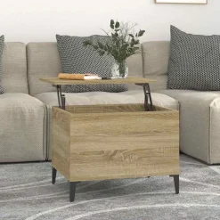 vidaXL Table basse Chêne sonoma 60x44,5x45 cm Bois d'ingénierie