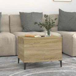 vidaXL Table basse Chêne sonoma 60x44,5x45 cm Bois d'ingénierie