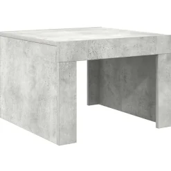 Tables-vidaXL Table basse 50x50x35 cm bois d'ingénierie Gris béton