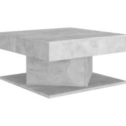 Tables-vidaXL Table basse 57x57x30 cm Bois d’ingénierie Gris béton
