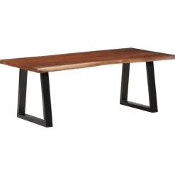 vidaXL Table basse 110x55x40 cm bois massif d'acacia
