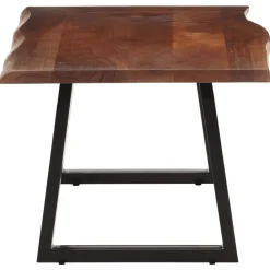 vidaXL Table basse 110x55x40 cm bois massif d'acacia