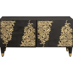 Tables-vidaXL Table basse 80 x 50 x 40 cm Bois de mangue massif Noir