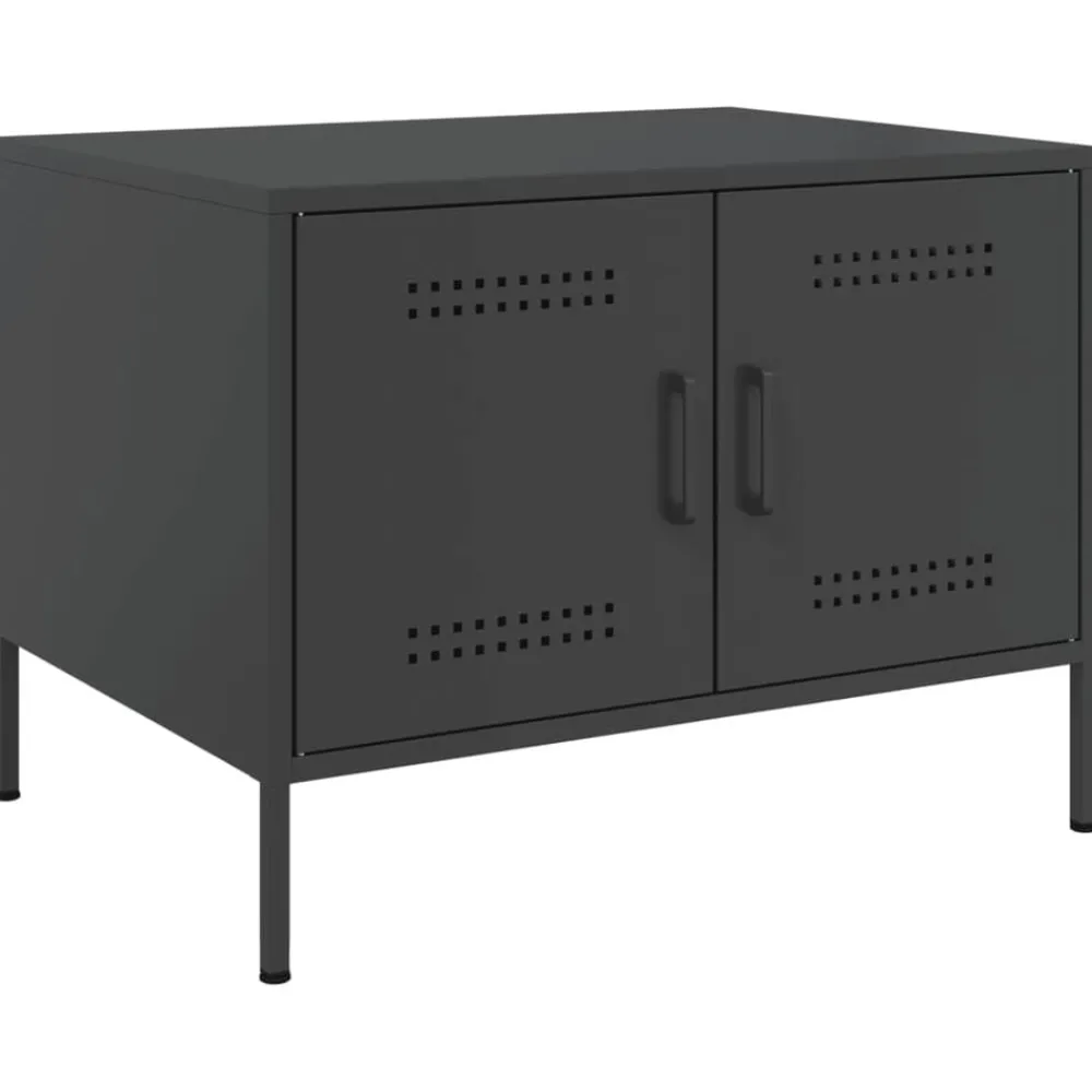 vidaXL Table basse 68x50x50,5 cm acier