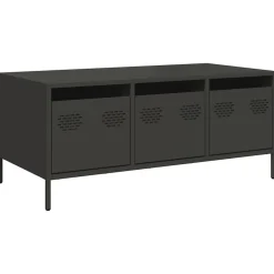 vidaXL Table basse 101,5x50x43,5 cm acier laminé à froid
