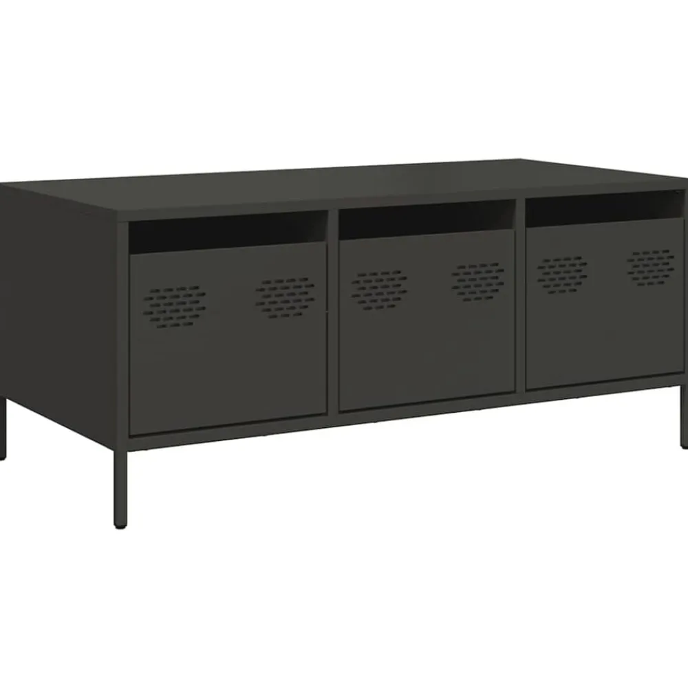 vidaXL Table basse 101,5x50x43,5 cm acier laminé à froid