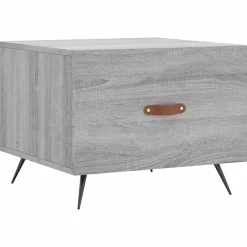 Tables-vidaXL Table basse 50x50x40 cm Bois d'ingénierie Sonoma gris