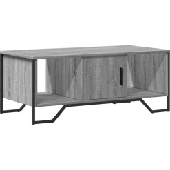 Tables-vidaXL Table basse 100x51x40 cm bois d'ingénierie Sonoma gris